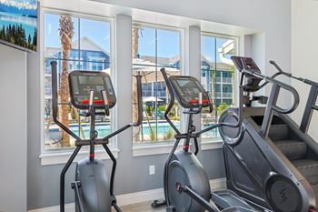 Fitness center with cardio equipment